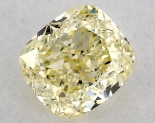 0.42 Carat Fancy Yellow-SI1 Cushion Modified Cut Diamond